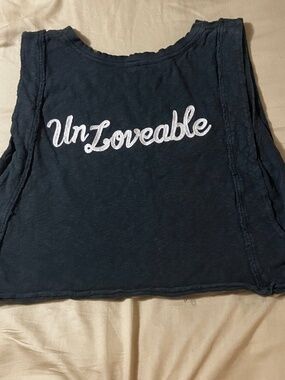 We The Free “UnLoveable” sleeveless crop top